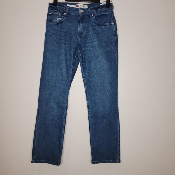 Levis 514 straight Jeans boys size 16 28x28 medium wash - Picture 1 of 13